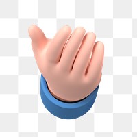 Palm hand png reaching out, 3D gesture illustration, transparent background