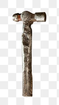 Png vintage hammer, isolated collage element, transparent background