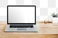 Laptop screen png mockup, transparent design