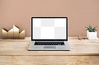 Laptop screen png mockup, transparent design