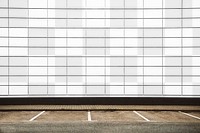 Grid wall  png mockup, editable transparent design 