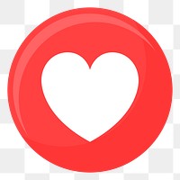 Heart emoticon png, transparent background