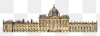 London palace png collage element, transparent background