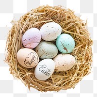 Easter eggs png, isolated object, transparent background