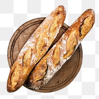 Bread png collage element, transparent background