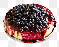 Cheesecake png collage element, transparent background