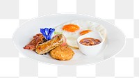 Breakfast png collage element, transparent background