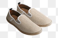 Canvas espadrilles png men's  shoes fashion, transparent background