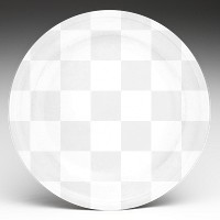 Plate mockup png, transparent design