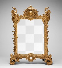 Vintage picture frame png mockup, transparent design