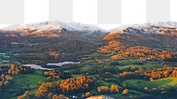 PNG Loughrigg Fell in the English Lake District, United Kingdom collage element, transparent background