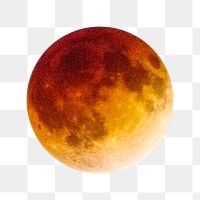 Png blood moon element, transparent background