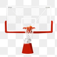 PNG Basketball net, collage element, transparent background