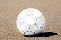 Soccer ball png mockup, transparent design