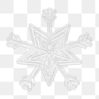 PNG frozen ice crystal, collage element, transparent background