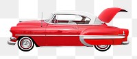 Classic car png collage element, transparent background