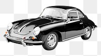 Classic car png collage element, transparent background