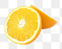 Tangerine png collage element, transparent background