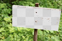 Wooden sign mockup png, transparent design