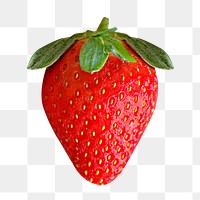 PNG strawberry, collage element, transparent background