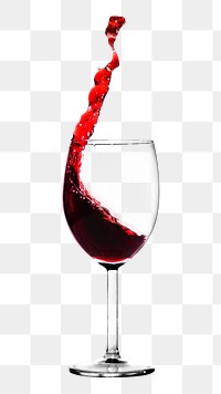 Wine glass png collage element, transparent background
