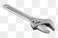 Wrench png collage element, transparent background