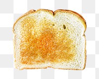 Breakfast toast png collage element, transparent background