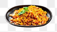 Pasta png collage element, transparent background