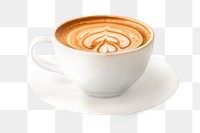 PNG Coffee latte, collage element, transparent background