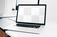 PNG transparent laptop screen mockup