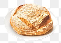 Sourdough bread loaf png, transparent background