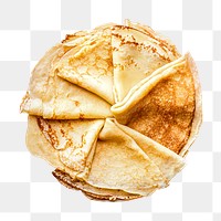 Blini png collage element, transparent background