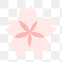 Pink flower png on transparent background