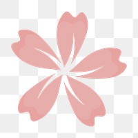 Pink flower png on transparent background