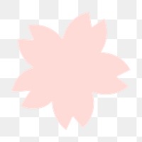 Pink flower png illustration, transparent background