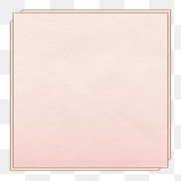 Pink square png shape on transparent background