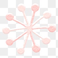 Pink png flower on transparent background