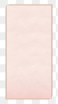 Pink png rectangle on transparent background