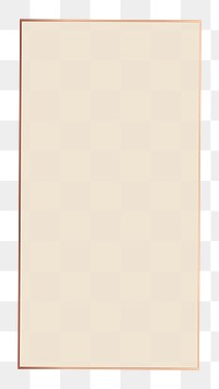 Beige frame png, transparent background