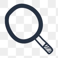 PNG magnifying glass, search icon transparent background