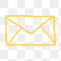 PNG mail symbol, letter & notification transparent background