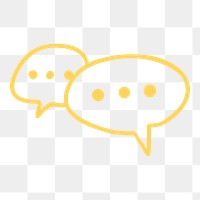 PNG message bubble, communication transparent background