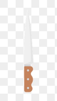 PNG sharp pointed kitchen knife transparent background