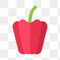 PNG red bell pepper cartoon transparent background