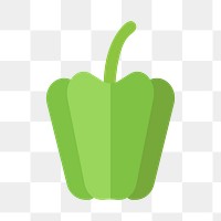 PNG green bell pepper, vegetable transparent background