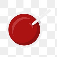 PNG cute ketchup, red sauce transparent background