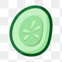 PNG cucumber slice, healthy food transparent background