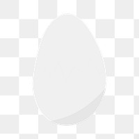 PNG cute egg, cooking transparent background