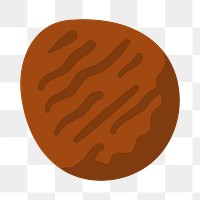 PNG brown burger patty, meat transparent background