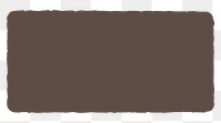 PNG brown rectangular box illustration, simple design element transparent background